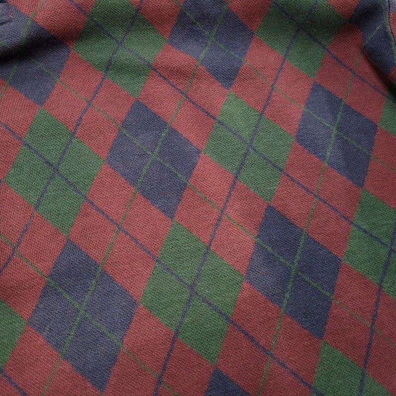 【現状渡し品】【メンズ】 Polo by Ralph Lauren ポロバイラルフローレン ARGYLE POLO LS SHIRT アーガイル ポロ ロングスリーブ シャツ USA製 長袖 トップス 146-260412-as-03-izu サイズ：M カラー：マルチカラー 万代Net店