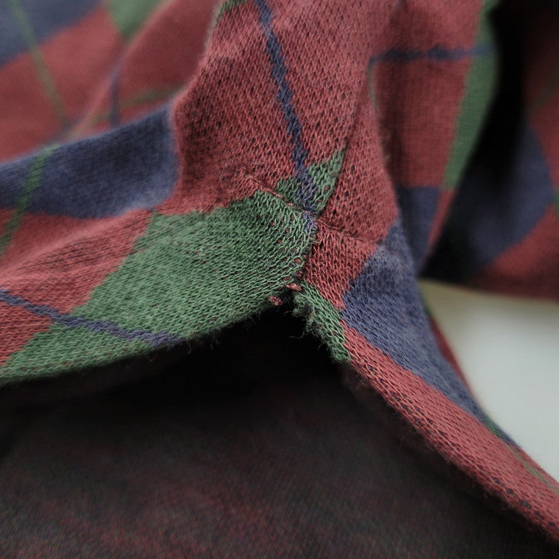【現状渡し品】【メンズ】 Polo by Ralph Lauren ポロバイラルフローレン ARGYLE POLO LS SHIRT アーガイル ポロ ロングスリーブ シャツ USA製 長袖 トップス 146-260412-as-03-izu サイズ：M カラー：マルチカラー 万代Net店