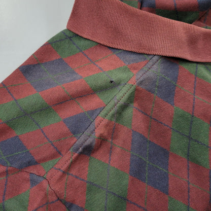 【現状渡し品】【メンズ】 Polo by Ralph Lauren ポロバイラルフローレン ARGYLE POLO LS SHIRT アーガイル ポロ ロングスリーブ シャツ USA製 長袖 トップス 146-260412-as-03-izu サイズ：M カラー：マルチカラー 万代Net店