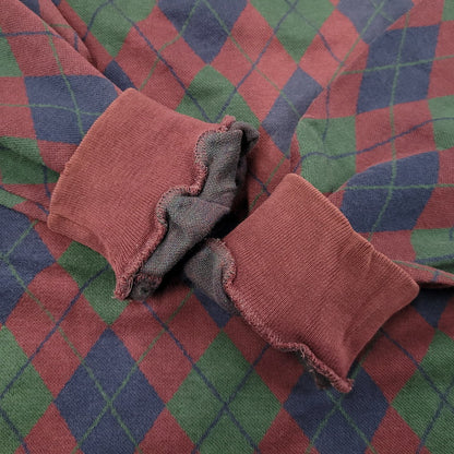 【現状渡し品】【メンズ】 Polo by Ralph Lauren ポロバイラルフローレン ARGYLE POLO LS SHIRT アーガイル ポロ ロングスリーブ シャツ USA製 長袖 トップス 146-260412-as-03-izu サイズ：M カラー：マルチカラー 万代Net店