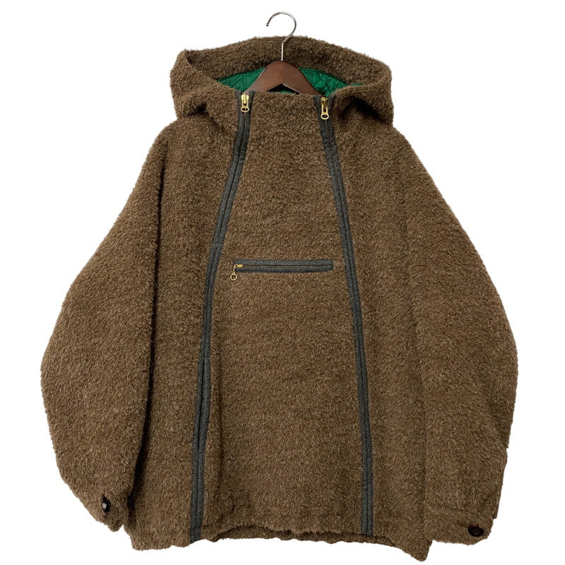 【中古品】【メンズ】 SHAGGY MOHAIR WOOL PARKA シャギー モヘア ウール パーカー ジャケット アウター 140-260412-kh-10-izu サイズ：3 カラー：ブラウン 万代Net店