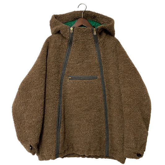 【中古品】【メンズ】 kolor カラー SHAGGY MOHAIR WOOL PARKA シャギー モヘア ウール パーカー ジャケット アウター 140-260412-kh-10-izu サイズ：3 カラー：ブラウン 万代Net店