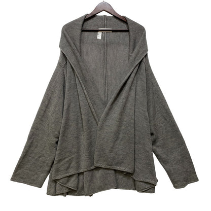【中古品】【メンズ】 DIGAWEL ディガウェル WOOL DRAPE KNIT CARDIGA ウール ドレープ ニット カーディガン 140-260712-as-06-izu サイズ：F カラー：グレー 万代Net店