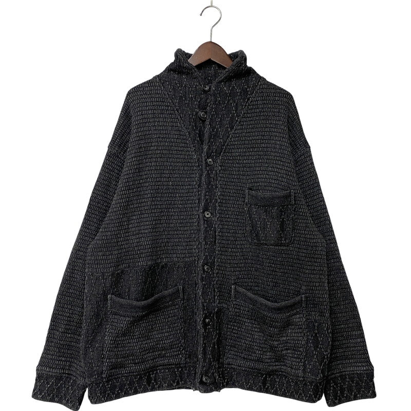 【中古品】【メンズ】 PORTER CLASSIC ポータークラシック BEATNIK KENDO KNIT CARDIGAN ビートニク ケンドウ ニット カーディガン トップス 140-260412-kh-01-izu サイズ：L カラー：ブラック系 万代Net店