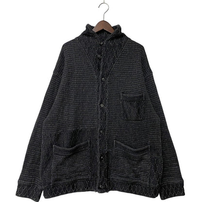 【中古品】【メンズ】 PORTER CLASSIC ポータークラシック BEATNIK KENDO KNIT CARDIGAN ビートニク ケンドウ ニット カーディガン トップス 140-260412-kh-01-izu サイズ：L カラー：ブラック系 万代Net店