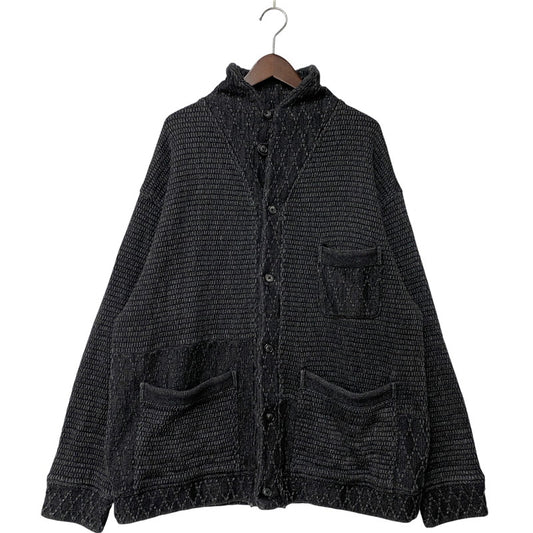 【中古品】【メンズ】 PORTER CLASSIC ポータークラシック BEATNIK KENDO KNIT CARDIGAN ビートニク ケンドウ ニット カーディガン トップス 140-260412-kh-01-izu サイズ：L カラー：ブラック系 万代Net店