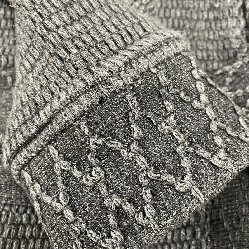 【中古品】【メンズ】 PORTER CLASSIC ポータークラシック BEATNIK KENDO KNIT CARDIGAN ビートニク ケンドウ ニット カーディガン トップス 140-260412-kh-01-izu サイズ：L カラー：ブラック系 万代Net店