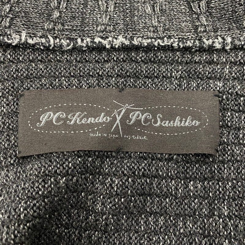 【中古品】【メンズ】 PORTER CLASSIC ポータークラシック BEATNIK KENDO KNIT CARDIGAN ビートニク ケンドウ ニット カーディガン トップス 140-260412-kh-01-izu サイズ：L カラー：ブラック系 万代Net店