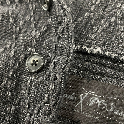 【中古品】【メンズ】 PORTER CLASSIC ポータークラシック BEATNIK KENDO KNIT CARDIGAN ビートニク ケンドウ ニット カーディガン トップス 140-260412-kh-01-izu サイズ：L カラー：ブラック系 万代Net店