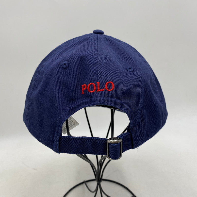 【中古美品】【メンズ/レディース】 POLO RALPHLAUREN ポロ ラルフローレン CLASSIC SPORTS CAP クラシック スポーツ キャップ 帽子 185-260412-kh-12-izu サイズ：F カラー：ネイビー 万代Net店