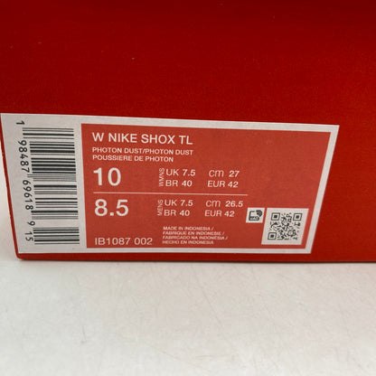 【中古美品】【メンズ】 NIKE ナイキ IB1087-002 WOMEN'S SHOX TL ウィメンズ ショックス スニーカー シューズ 靴 160-260413-cs-13-izu サイズ：27.0cm カラー：PHOTON DUST/PHOTON DUST 万代Net店