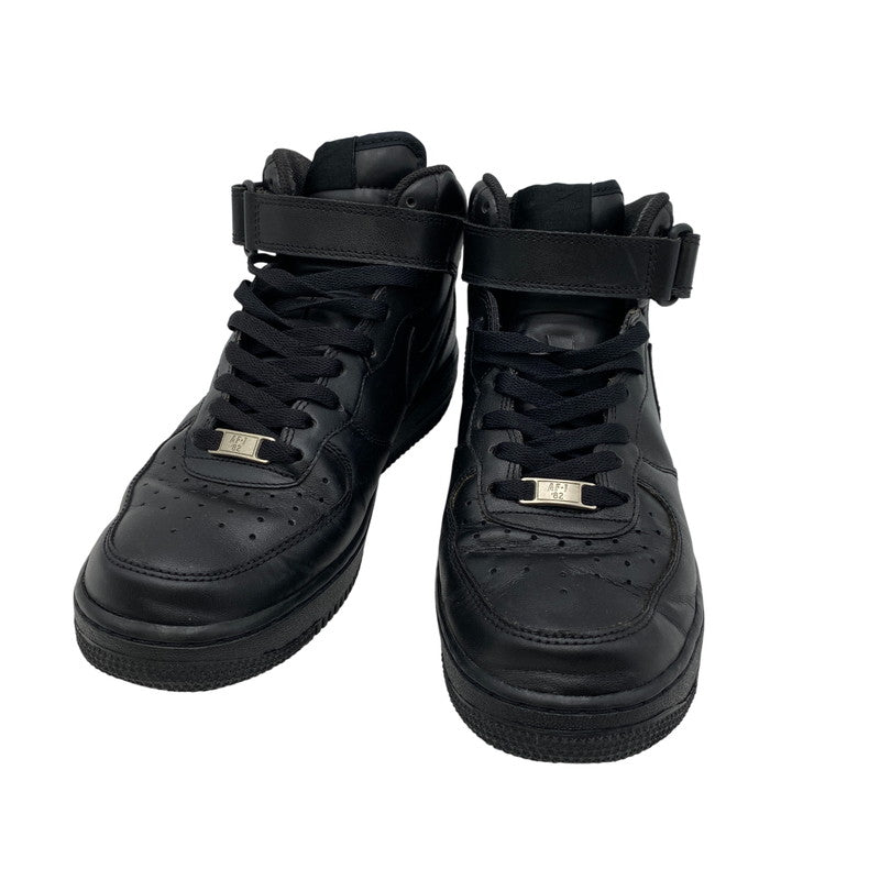 【中古品】【メンズ】 NIKE ナイキ 315123-001 AIR FORCE 1 MID '07 エア フォース 1 ミッド スニーカー 靴 160-260413-kh-02-izu サイズ：26.5 カラー：BLACK/BLACK 万代Net店