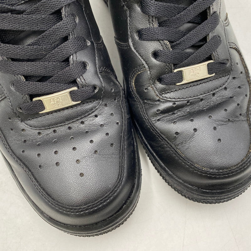 【中古品】【メンズ】 NIKE ナイキ 315123-001 AIR FORCE 1 MID '07 エア フォース 1 ミッド スニーカー 靴 160-260413-kh-02-izu サイズ：26.5 カラー：BLACK/BLACK 万代Net店