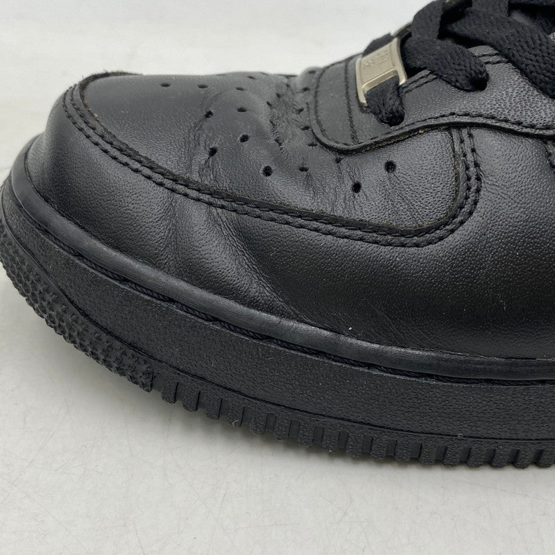 【中古品】【メンズ】 NIKE ナイキ 315123-001 AIR FORCE 1 MID '07 エア フォース 1 ミッド スニーカー 靴 160-260413-kh-02-izu サイズ：26.5 カラー：BLACK/BLACK 万代Net店