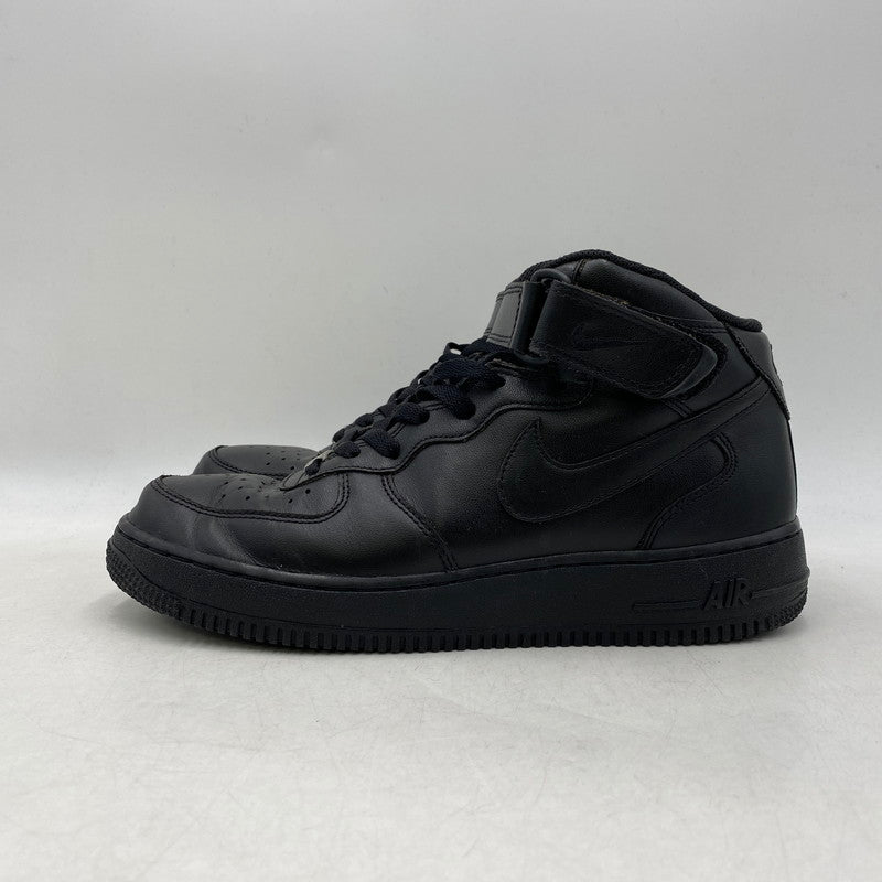 【中古品】【メンズ】 NIKE ナイキ 315123-001 AIR FORCE 1 MID '07 エア フォース 1 ミッド スニーカー 靴 160-260413-kh-02-izu サイズ：26.5 カラー：BLACK/BLACK 万代Net店