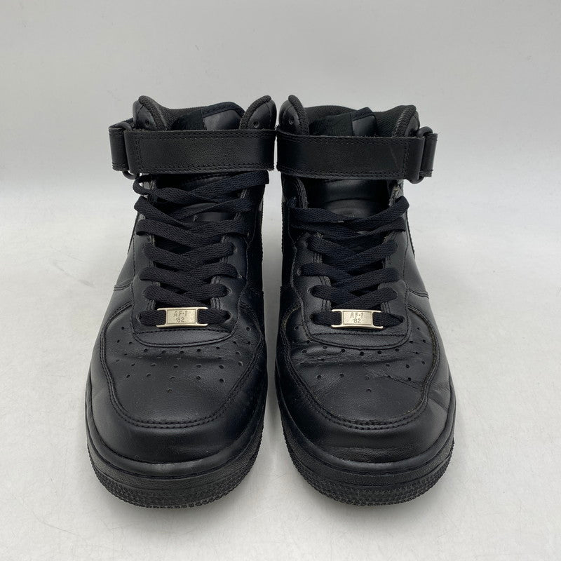【中古品】【メンズ】 NIKE ナイキ 315123-001 AIR FORCE 1 MID '07 エア フォース 1 ミッド スニーカー 靴 160-260413-kh-02-izu サイズ：26.5 カラー：BLACK/BLACK 万代Net店