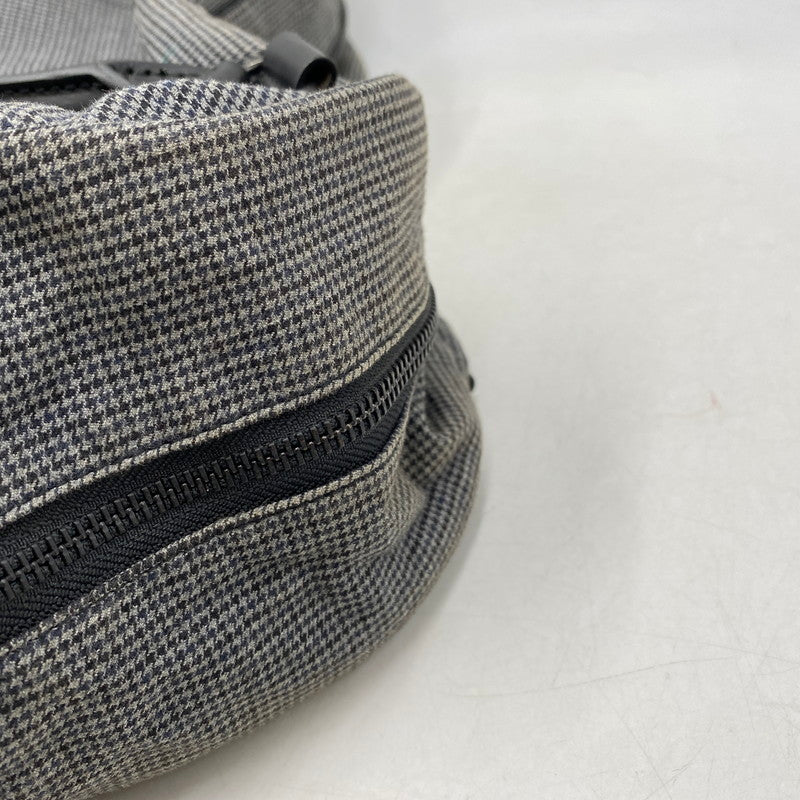 【中古品】【メンズ/レディース】 クラチカ限定 グレンチェック TOTE BAG トート バッグ カバン 鞄 188-260413-ya-09-izu カラー：グレー 万代Net店