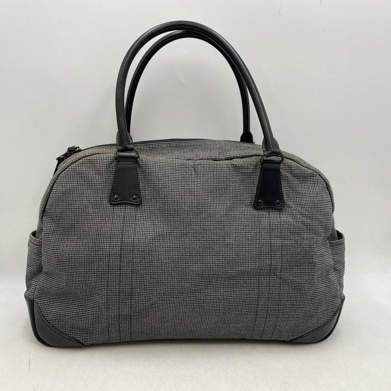 【中古品】【メンズ/レディース】 クラチカ限定 グレンチェック TOTE BAG トート バッグ カバン 鞄 188-260413-ya-09-izu カラー：グレー 万代Net店