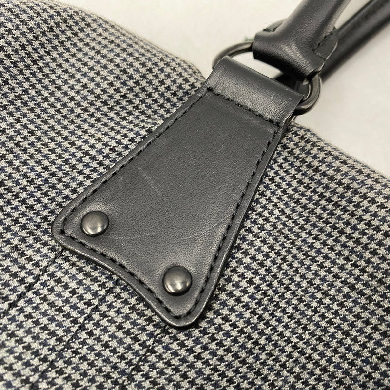 【中古品】【メンズ/レディース】 クラチカ限定 グレンチェック TOTE BAG トート バッグ カバン 鞄 188-260413-ya-09-izu カラー：グレー 万代Net店