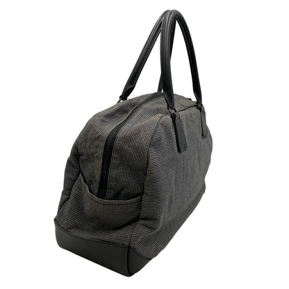 【中古品】【メンズ/レディース】 クラチカ限定 グレンチェック TOTE BAG トート バッグ カバン 鞄 188-260413-ya-09-izu カラー：グレー 万代Net店