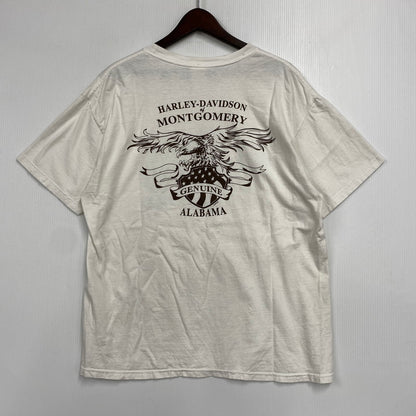 【中古品】【メンズ】 HARLEY DAVIDSON ハーレーダビッドソン c2006 ALABAMA SS TEE ショートスリーブ Tシャツ 半袖 トップス 146-260607-as-30-izu サイズ：L カラー：ホワイト 万代Net店