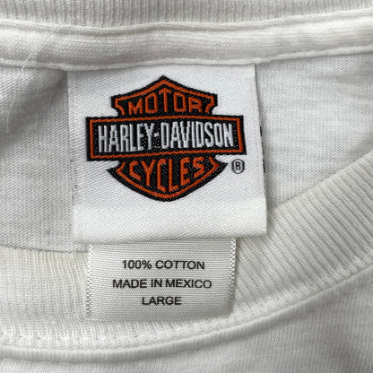 【中古品】【メンズ】 HARLEY DAVIDSON ハーレーダビッドソン c2006 ALABAMA SS TEE ショートスリーブ Tシャツ 半袖 トップス 146-260607-as-30-izu サイズ：L カラー：ホワイト 万代Net店