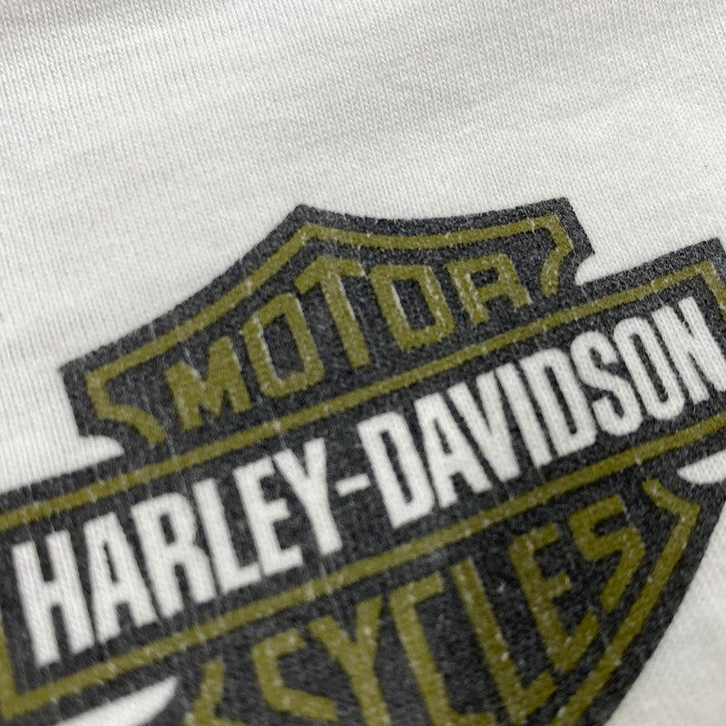 【中古品】【メンズ】 HARLEY DAVIDSON ハーレーダビッドソン c2006 ALABAMA SS TEE ショートスリーブ Tシャツ 半袖 トップス 146-260607-as-30-izu サイズ：L カラー：ホワイト 万代Net店