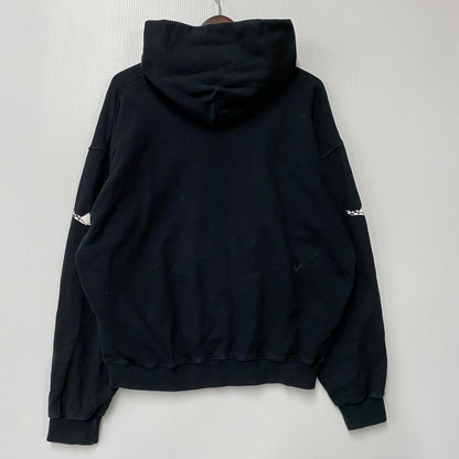 【中古品】【メンズ】 HARLEY-DAVIDSON ハーレーダビッドソン FEEL THE THUNDER HOODED SWEATSHIRT フィール ザ サンダー フーデッド スウェットシャツ パーカー トップス 146-260417-kh-08-izu カラー：ブラック 万代Net店