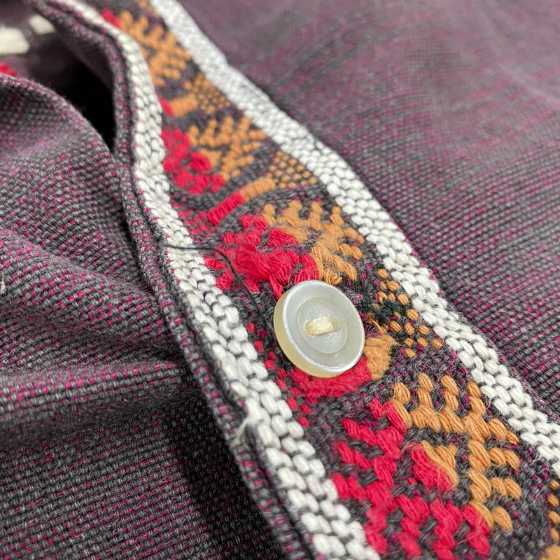 【中古品】【メンズ】 MAYAN MODERN GUATEMALA SHIRT ガテマラ シャツ トップス 146-260414-kh-01-izu カラー：バーガンディー系 万代Net店