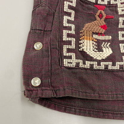 【中古品】【メンズ】 MAYAN MODERN GUATEMALA SHIRT ガテマラ シャツ トップス 146-260414-kh-01-izu カラー：バーガンディー系 万代Net店
