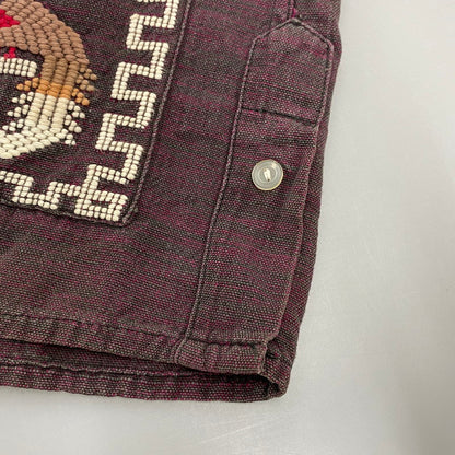 【中古品】【メンズ】 MAYAN MODERN GUATEMALA SHIRT ガテマラ シャツ トップス 146-260414-kh-01-izu カラー：バーガンディー系 万代Net店
