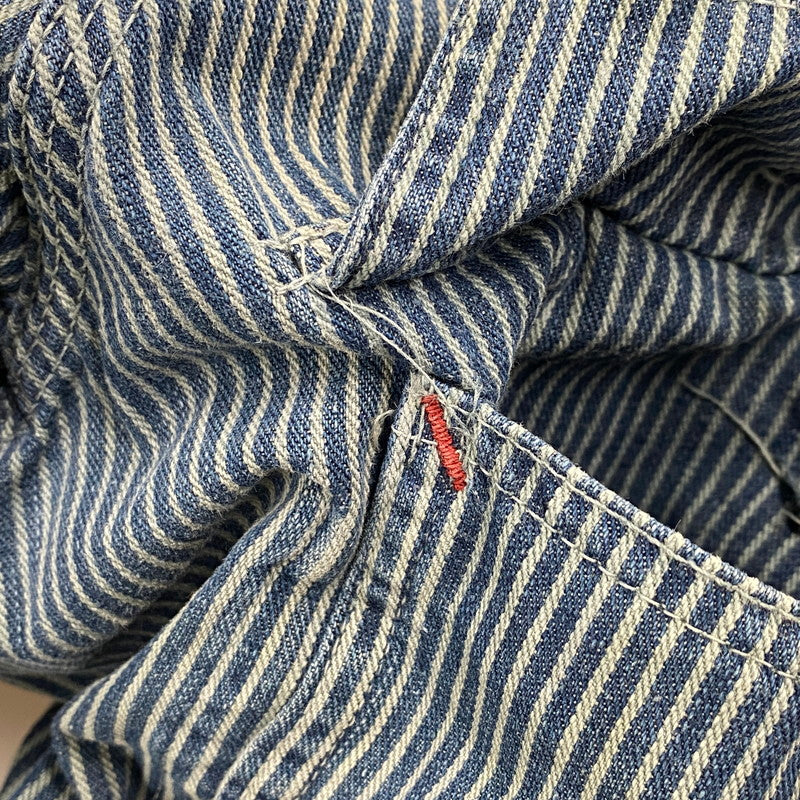 【中古品】【メンズ】 PENNY'S ペニーズ PAY DAY HICKORY STRIPE COVERALL ペイデイ ヒッコリー ストライプ カバーオール アウター 146-260414-kh-08-izu カラー：ネイビー 万代Net店