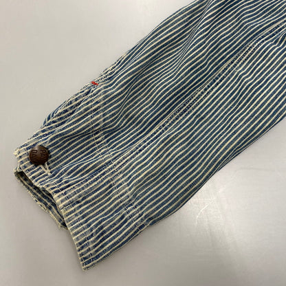 【中古品】【メンズ】 PENNY'S ペニーズ PAY DAY HICKORY STRIPE COVERALL ペイデイ ヒッコリー ストライプ カバーオール アウター 146-260414-kh-08-izu カラー：ネイビー 万代Net店