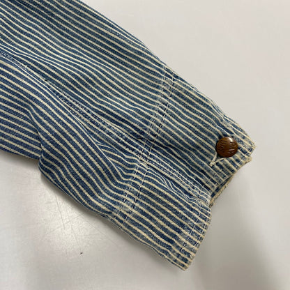 【中古品】【メンズ】 PENNY'S ペニーズ PAY DAY HICKORY STRIPE COVERALL ペイデイ ヒッコリー ストライプ カバーオール アウター 146-260414-kh-08-izu カラー：ネイビー 万代Net店
