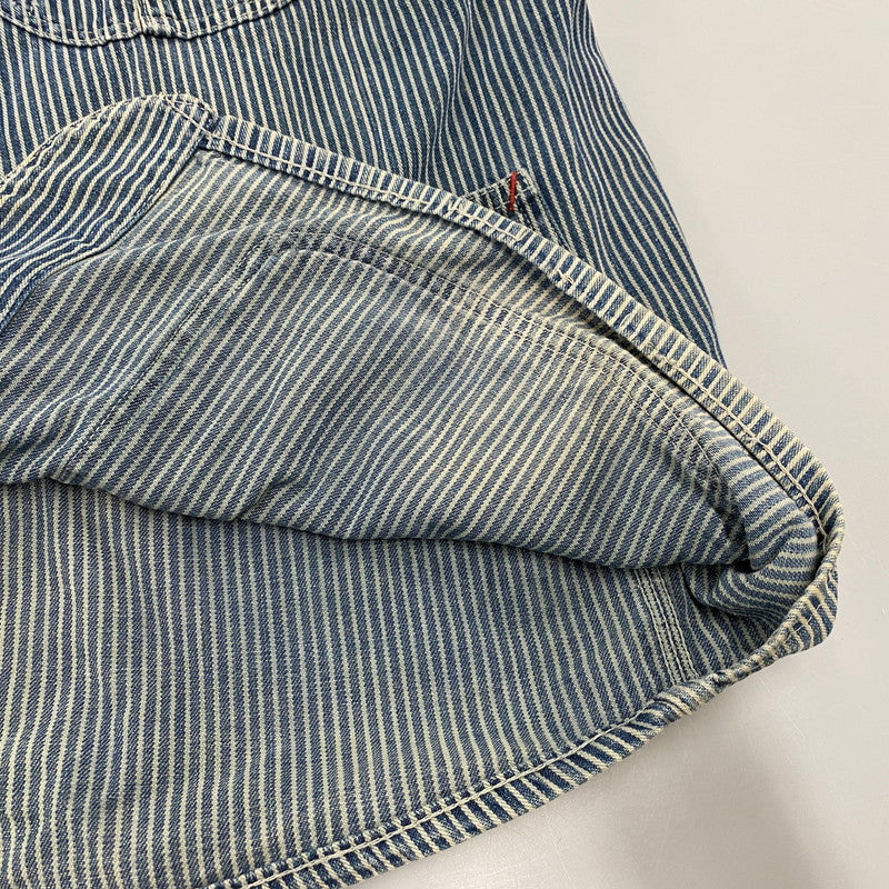 【中古品】【メンズ】 PENNY'S ペニーズ PAY DAY HICKORY STRIPE COVERALL ペイデイ ヒッコリー ストライプ カバーオール アウター 146-260414-kh-08-izu カラー：ネイビー 万代Net店