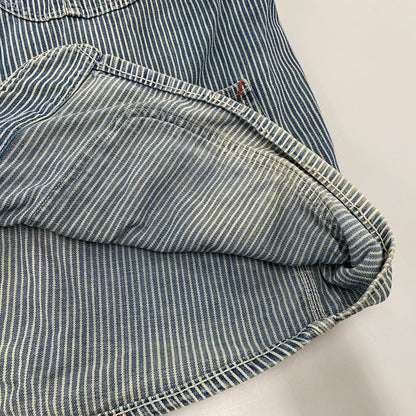 【中古品】【メンズ】 PENNY'S ペニーズ PAY DAY HICKORY STRIPE COVERALL ペイデイ ヒッコリー ストライプ カバーオール アウター 146-260414-kh-08-izu カラー：ネイビー 万代Net店