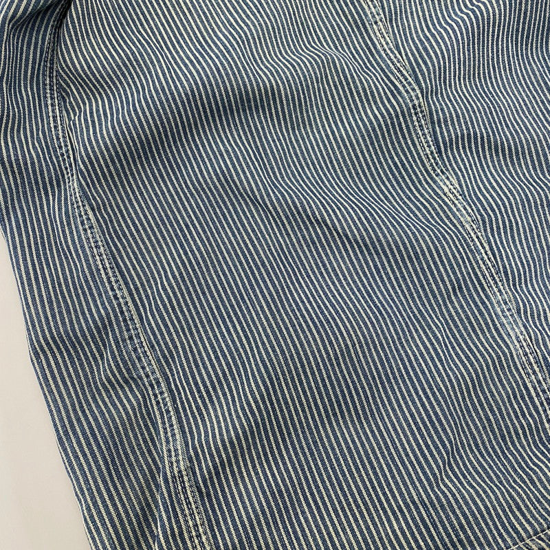 【中古品】【メンズ】 PENNY'S ペニーズ PAY DAY HICKORY STRIPE COVERALL ペイデイ ヒッコリー ストライプ カバーオール アウター 146-260414-kh-08-izu カラー：ネイビー 万代Net店