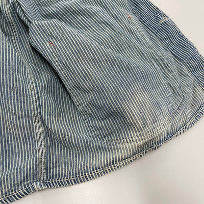 【中古品】【メンズ】 PENNY'S ペニーズ PAY DAY HICKORY STRIPE COVERALL ペイデイ ヒッコリー ストライプ カバーオール アウター 146-260414-kh-08-izu カラー：ネイビー 万代Net店
