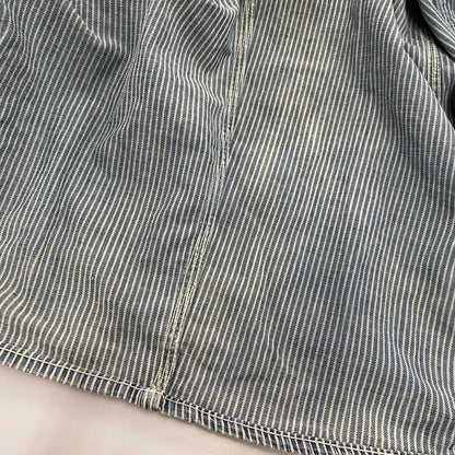 【中古品】【メンズ】 PENNY'S ペニーズ PAY DAY HICKORY STRIPE COVERALL ペイデイ ヒッコリー ストライプ カバーオール アウター 146-260414-kh-08-izu カラー：ネイビー 万代Net店