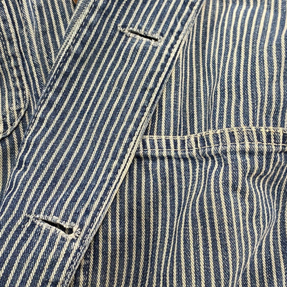 【中古品】【メンズ】 PENNY'S ペニーズ PAY DAY HICKORY STRIPE COVERALL ペイデイ ヒッコリー ストライプ カバーオール アウター 146-260414-kh-08-izu カラー：ネイビー 万代Net店