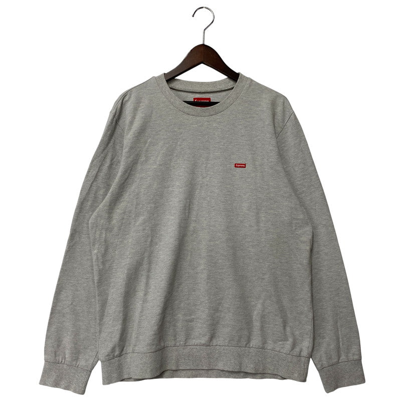 【中古品】【メンズ】 Supreme シュプリーム SMALL BOX LS TEE スモール ボックス ロングスリーブ Tシャツ トップス 149-260416-kh-01-izu サイズ：L カラー：グレー 万代Net店