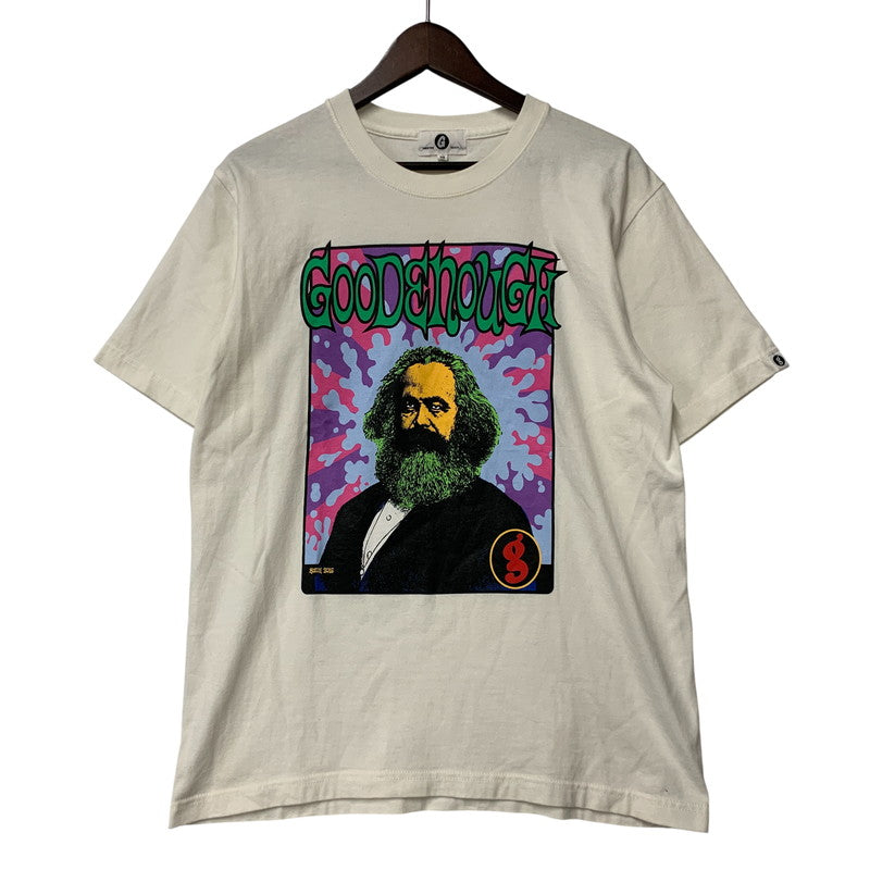 【中古品】【メンズ】 GOOD ENOUGH×KOZIK グッドイナフ×コジック 17SS KOZIK ART WORK PRINT TEE コジック アート ワーク プリント ティー トップス 半袖 142-260413-cs-05-izu サイズ：M カラー：ホワイト 万代Net店