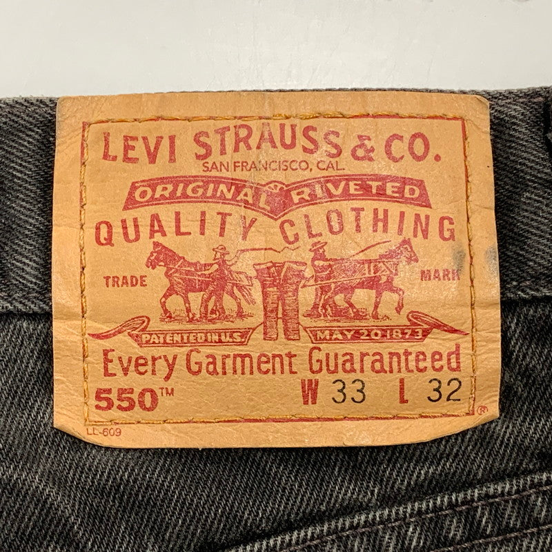 【中古品】【メンズ】 00550-7460 刻印264 RELAXED FIT BLACK 00S 550 DENIM PANTS リラックス フィット ブラック デニム パンツ ボトムス ズボン 157-260413-cs-07-izu サイズ：W33 L32 カラー：ブラック 万代Net店