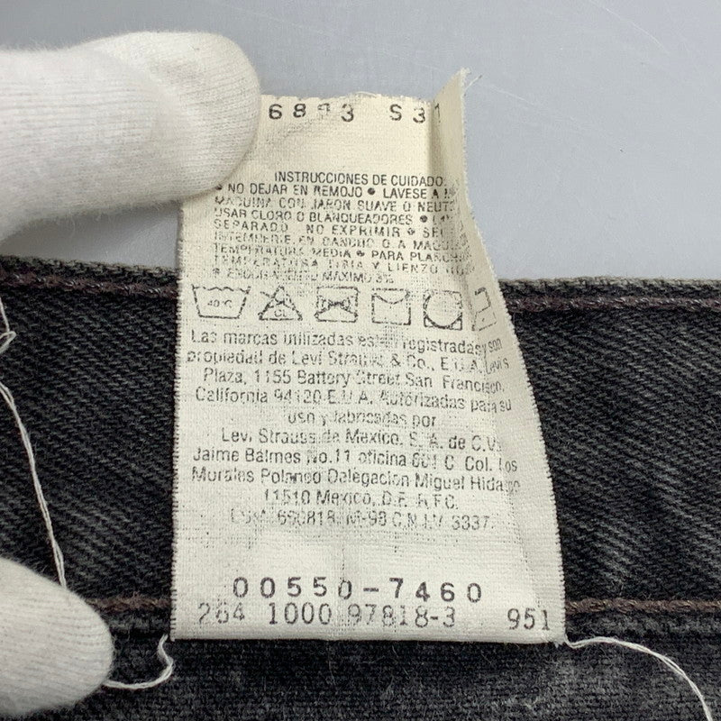 【中古品】【メンズ】 00550-7460 刻印264 RELAXED FIT BLACK 00S 550 DENIM PANTS リラックス フィット ブラック デニム パンツ ボトムス ズボン 157-260413-cs-07-izu サイズ：W33 L32 カラー：ブラック 万代Net店