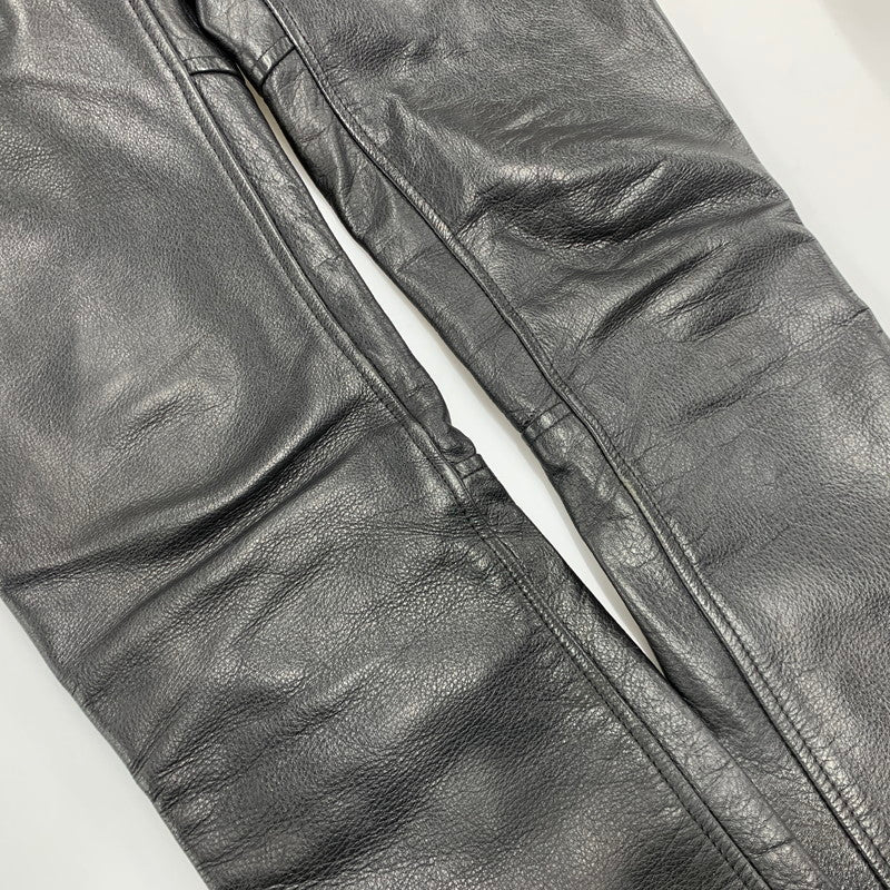 【中古品】【メンズ】 KADOYA カドヤ LOX 2275 228 COW K'S LEATHER PANTS カウ レザー パンツ ボトムス ズボン 156-260413-cs-08-izu サイズ：M カラー：ブラック 万代Net店