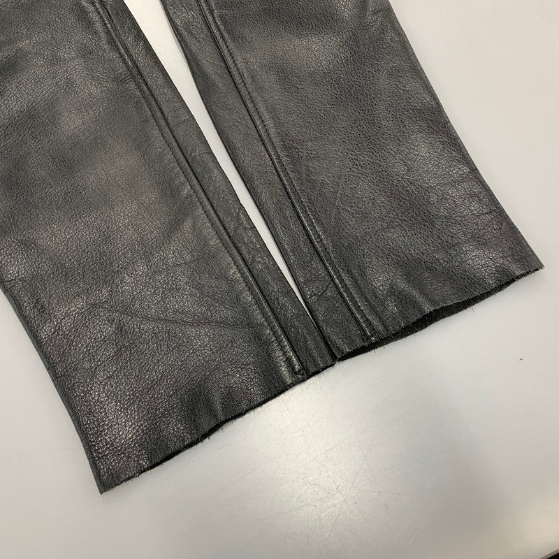 【中古品】【メンズ】 KADOYA カドヤ LOX 2275 228 COW K'S LEATHER PANTS カウ レザー パンツ ボトムス ズボン 156-260413-cs-08-izu サイズ：M カラー：ブラック 万代Net店