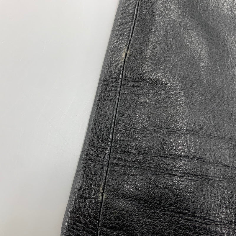 【中古品】【メンズ】 KADOYA カドヤ LOX 2275 228 COW K'S LEATHER PANTS カウ レザー パンツ ボトムス ズボン 156-260413-cs-08-izu サイズ：M カラー：ブラック 万代Net店