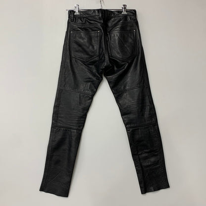 【中古品】【メンズ】 KADOYA カドヤ LOX 2275 228 COW K'S LEATHER PANTS カウ レザー パンツ ボトムス ズボン 156-260413-cs-08-izu サイズ：M カラー：ブラック 万代Net店