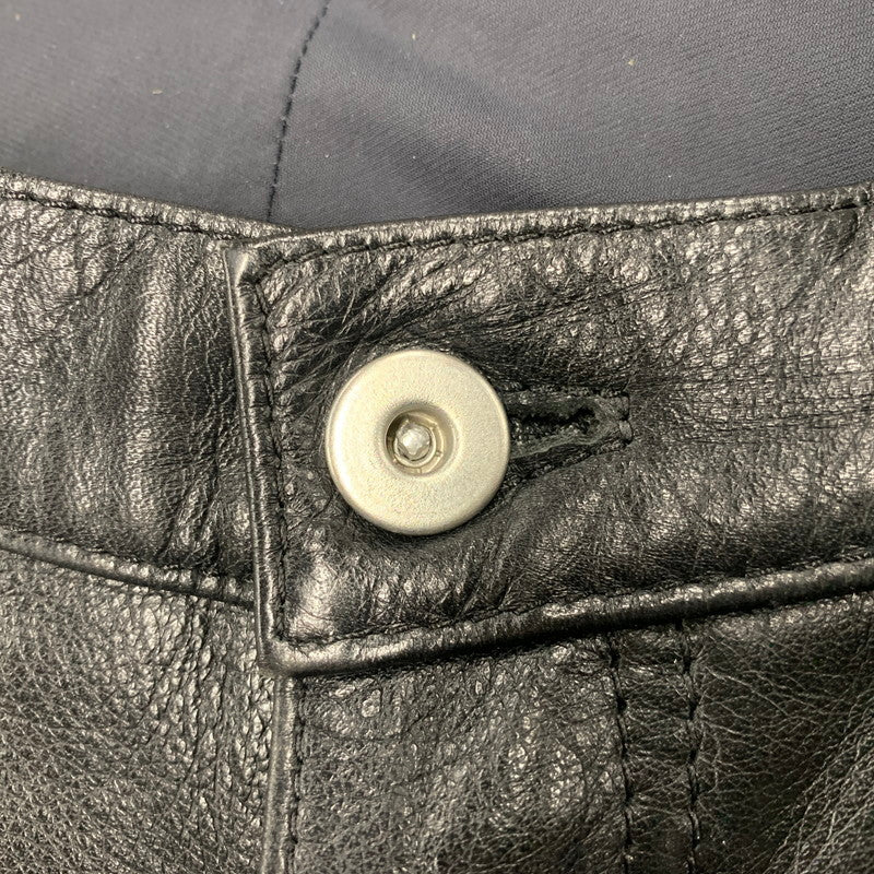 【中古品】【メンズ】 KADOYA カドヤ LOX 2275 228 COW K'S LEATHER PANTS カウ レザー パンツ ボトムス ズボン 156-260413-cs-08-izu サイズ：M カラー：ブラック 万代Net店
