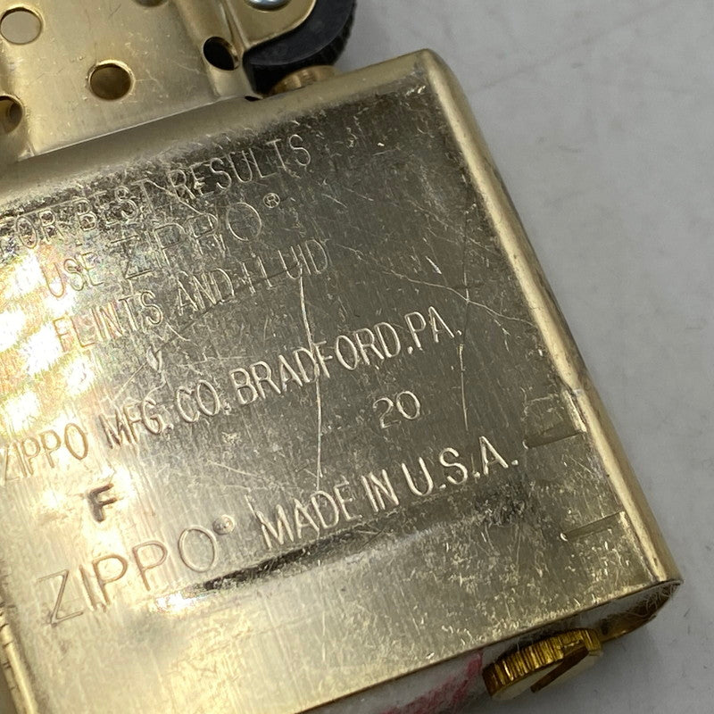 【中古美品】【メンズ/レディース】 ZIPPO ジッポ PEACE ピース 75TH ANNIVERSARY 75周年 アニバーサリー 20年製造 ライター 喫煙具 206-260413-ya-07-izu カラー：ネイビー 万代Net店